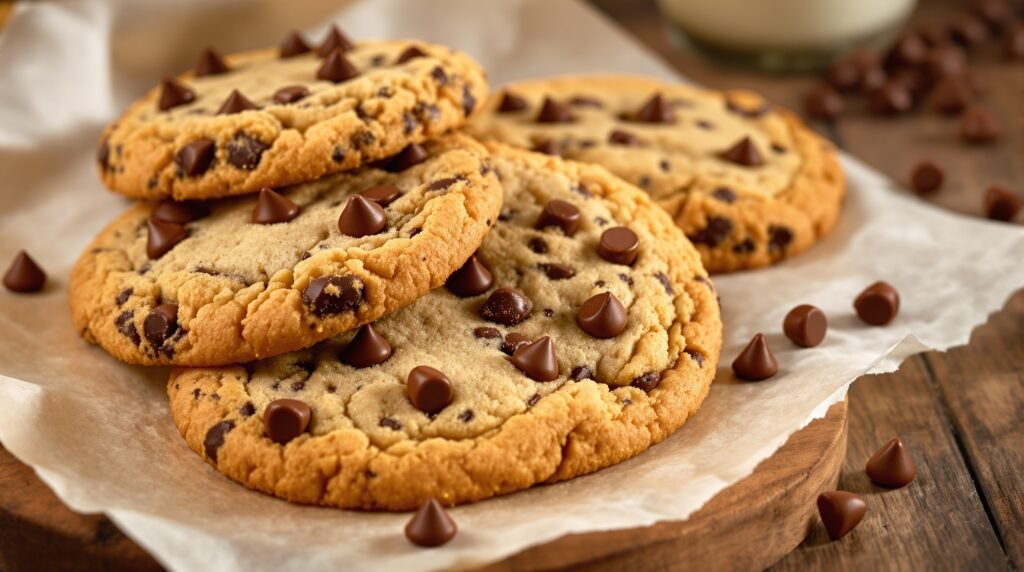 Classic chocolate chip cookies recipe with crispy edges and chewy centers