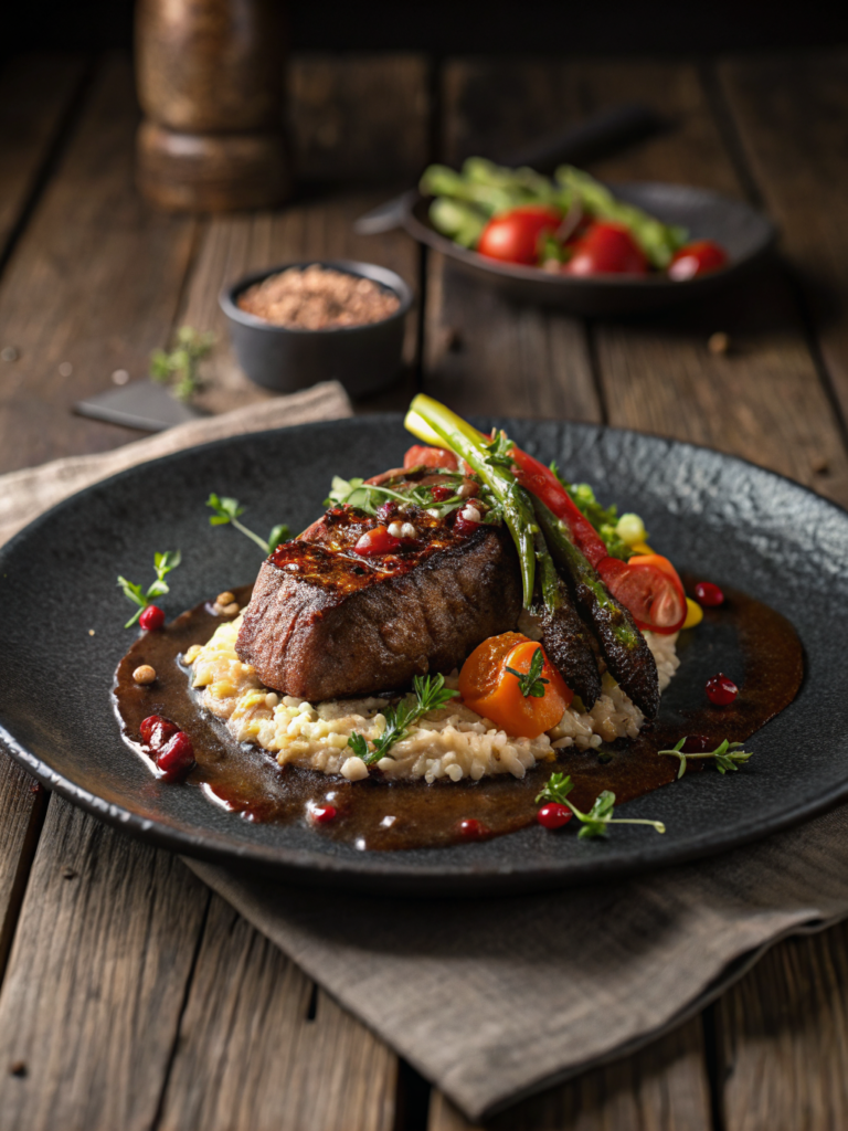 healthy dinner ideas with vibrant vegetables and grains, max 125 chars