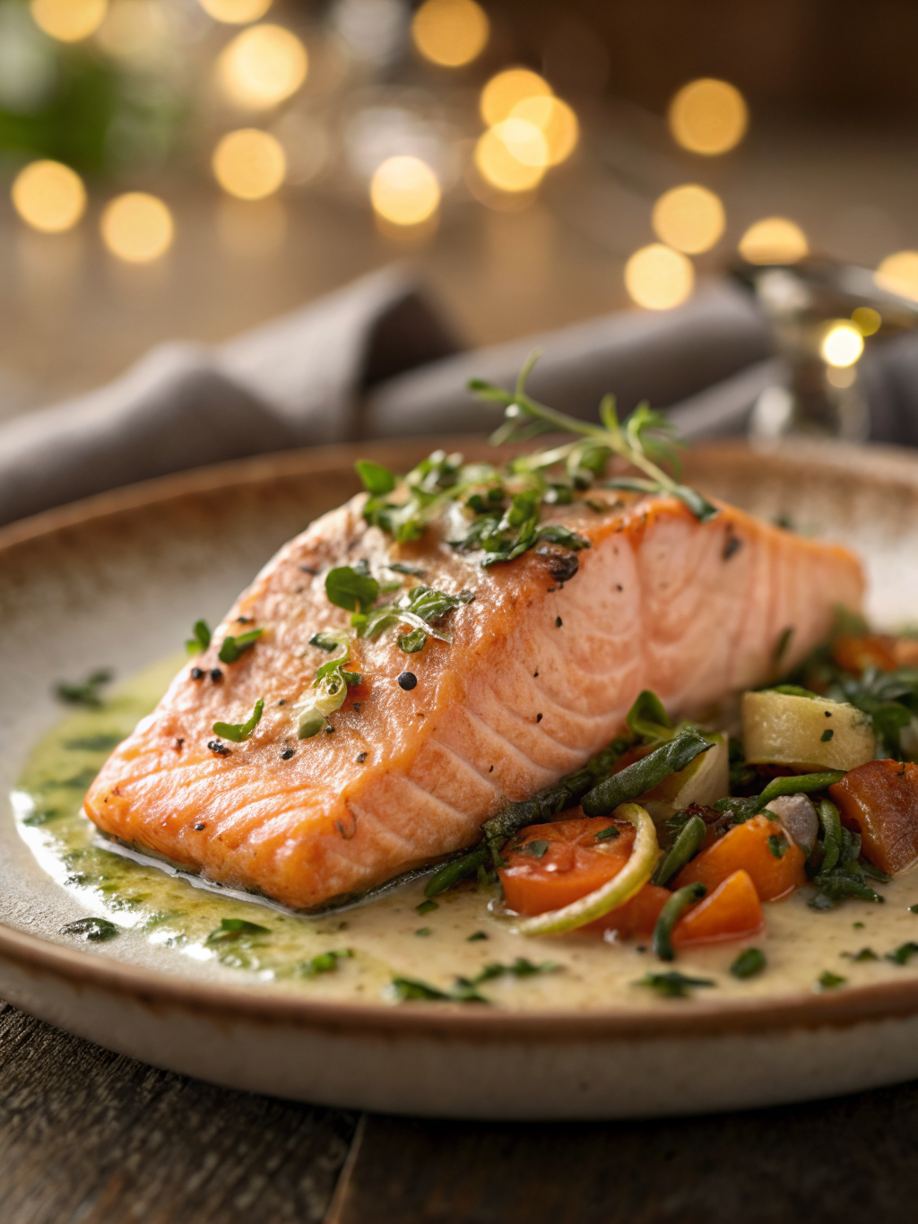 salmon recipe ideas close-up serving shot