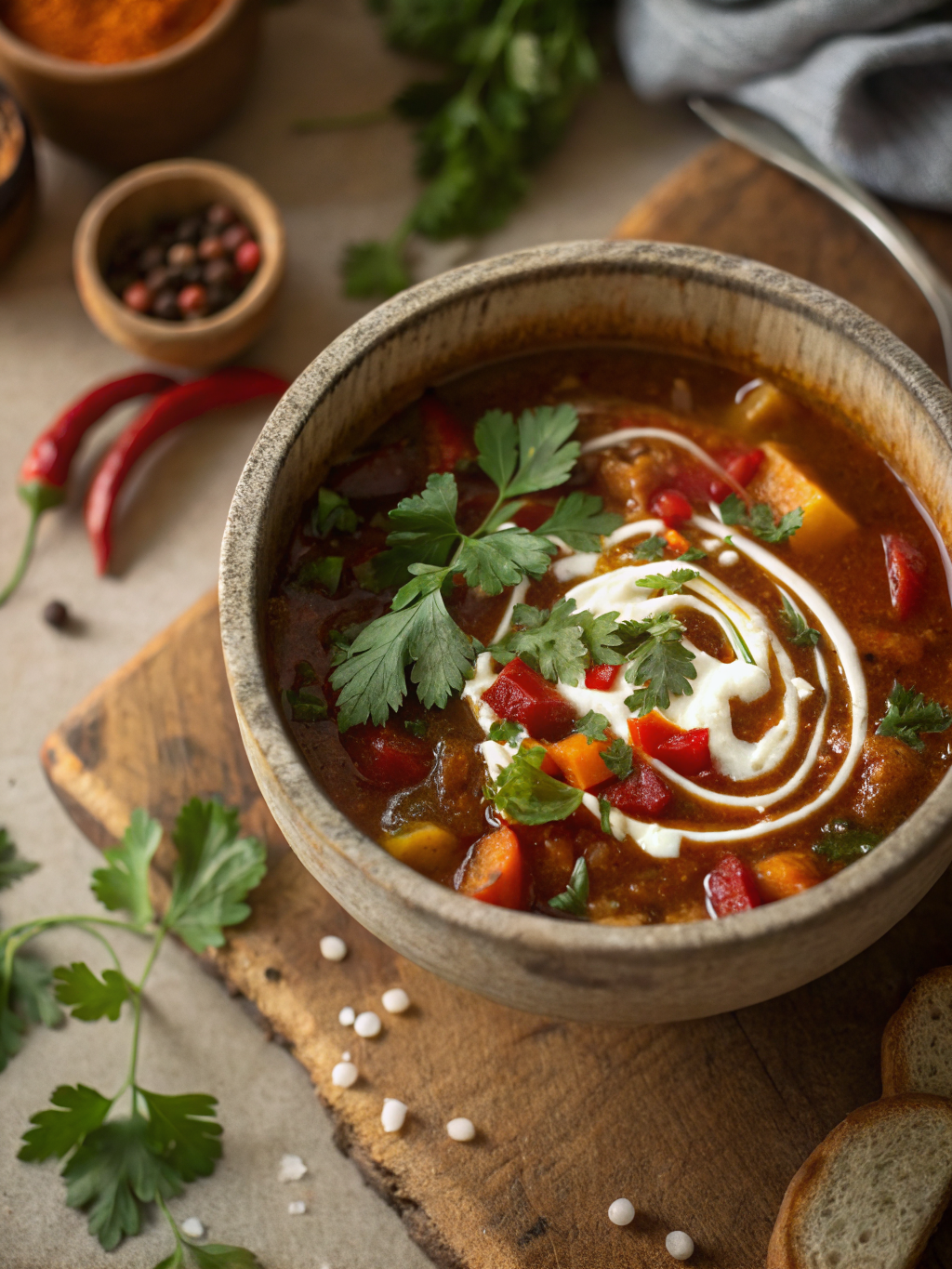 soup recipes easy overhead bowl close-up