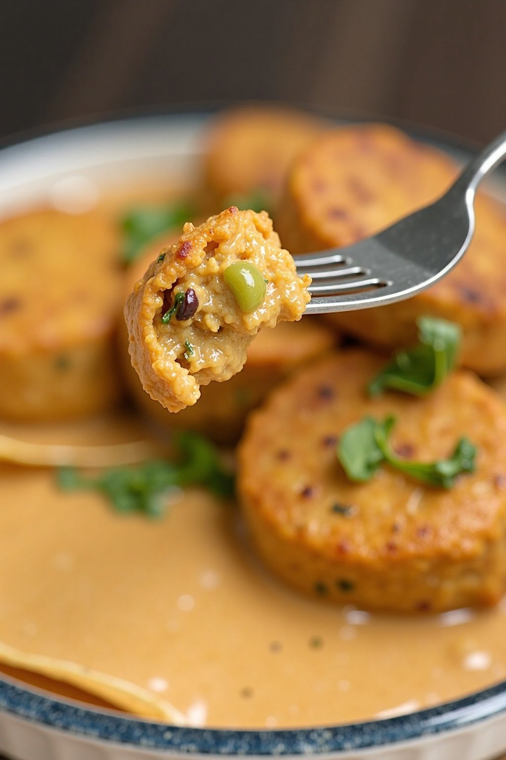 authentic falafel wraps with tahini sauce recipe perfect bite on a fork, max 125 chars