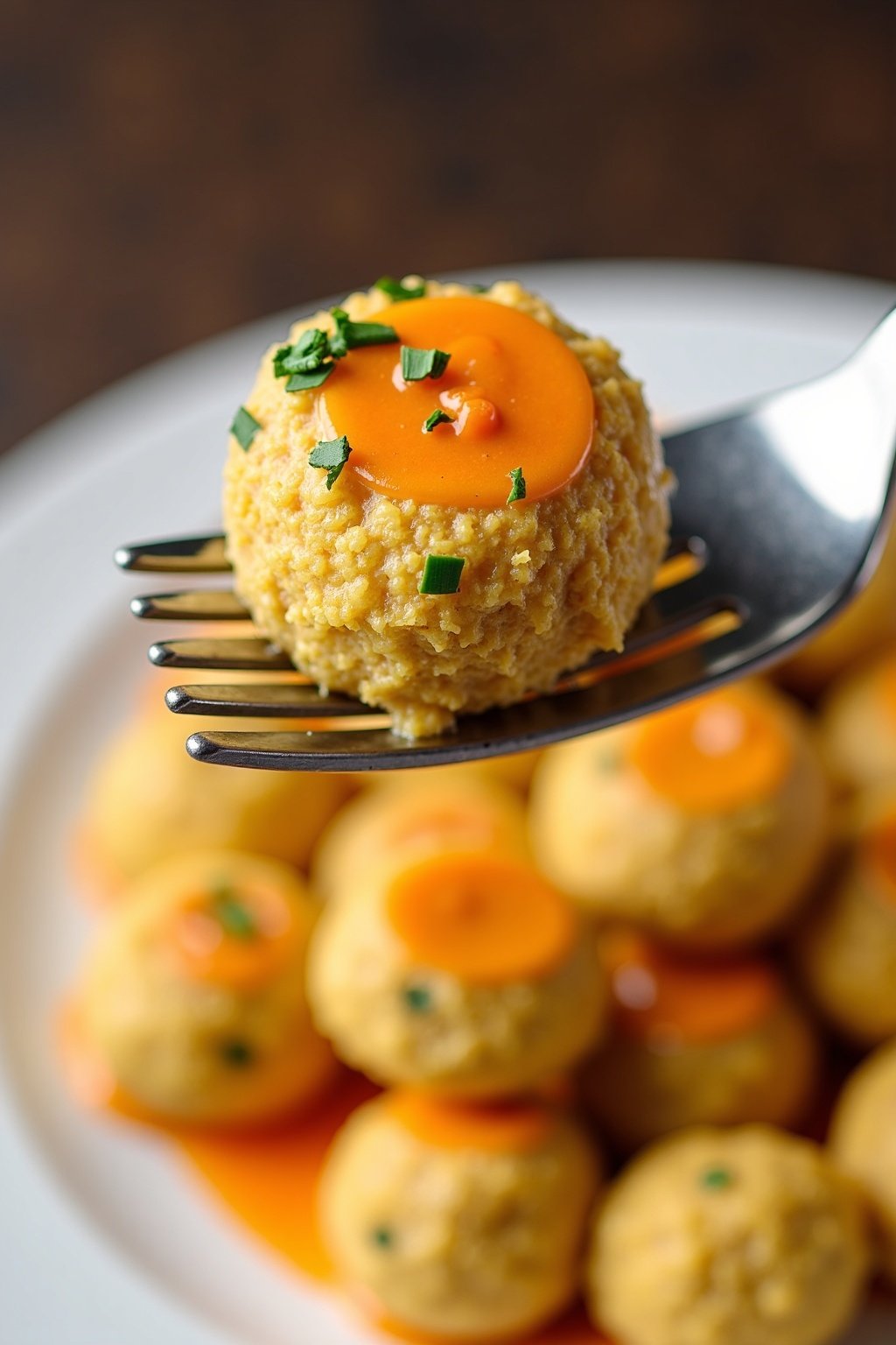 baked falafel with chickpea flour recipe perfect bite on a fork