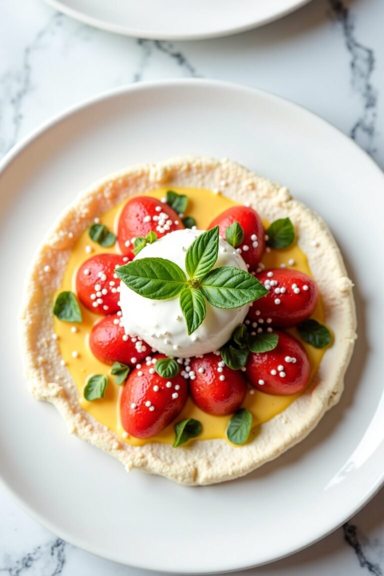 Elegant Mother's Day Brunch Ideas complete dish, bright natural light