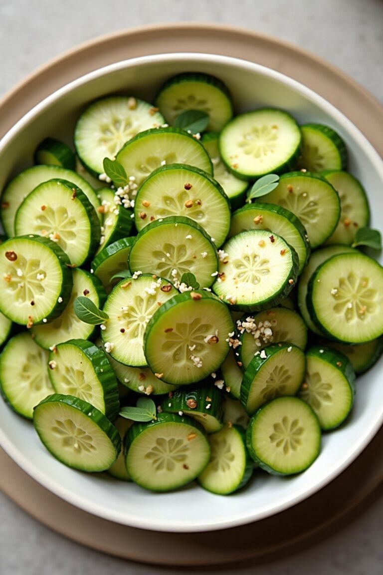 A Family Cucumber Salad: A Simple Elegance