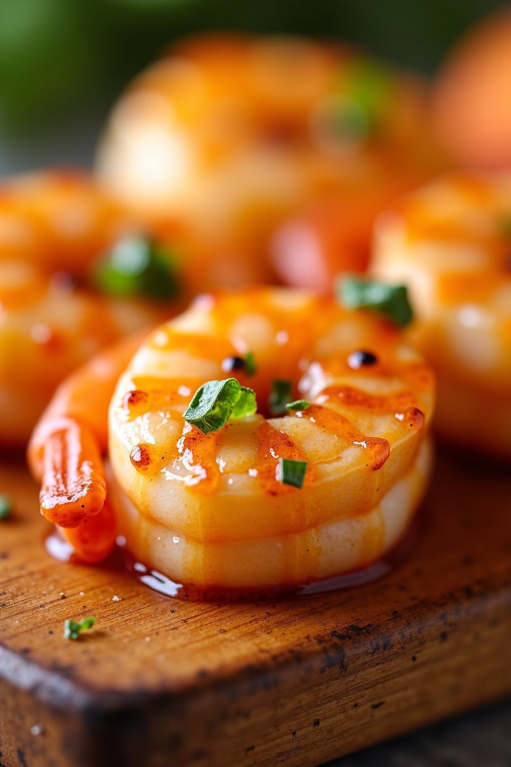 Grilled lemon herb shrimp skewers for memorial day cookout cross-section