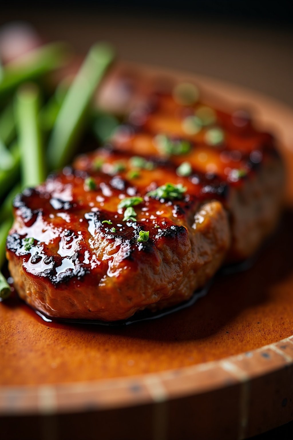 Grilled Moroccan Spiced Lamb Chops for Father's Day cross-section, detailed texture