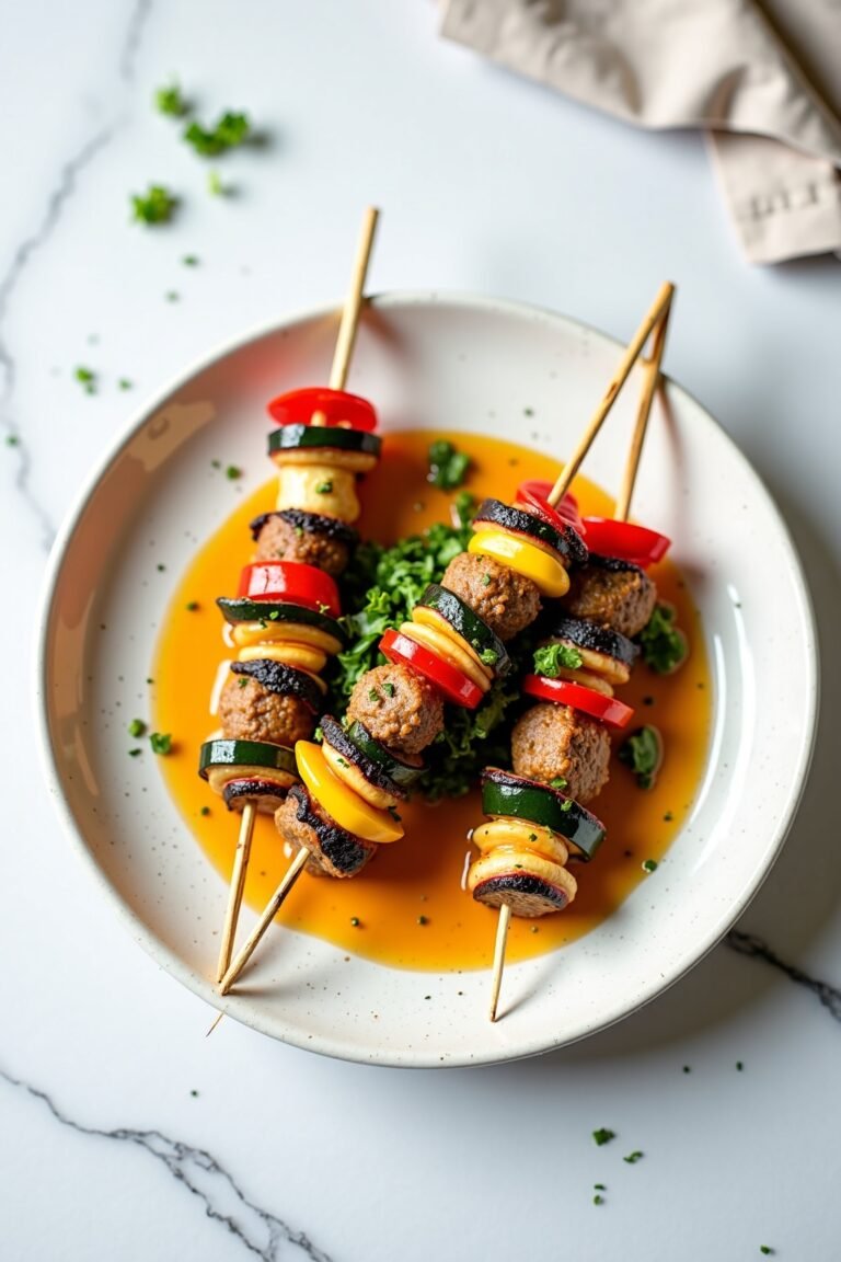 Grilled Vegetable Skewers with Herb Dressing: A Flavorful Summer Delight