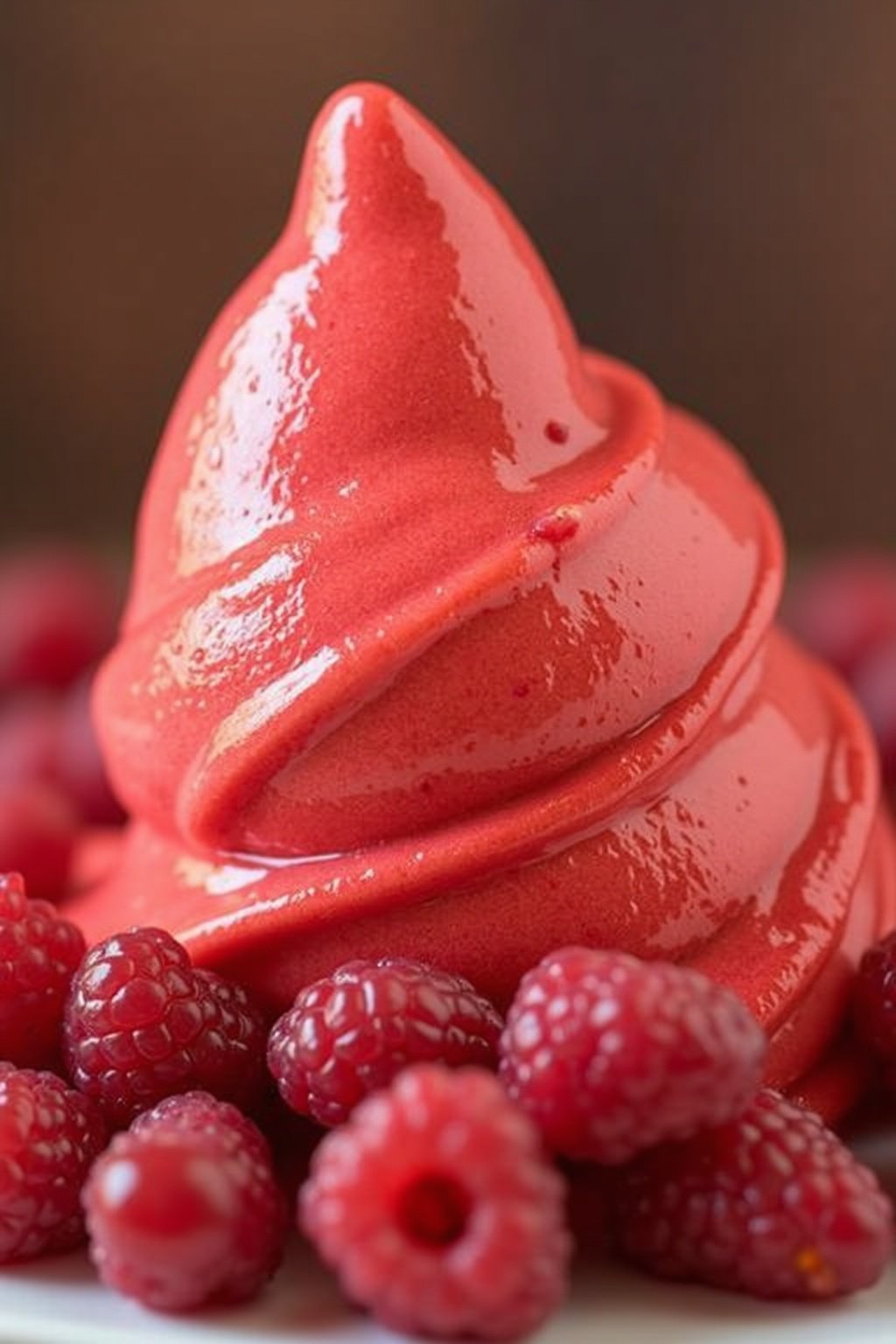 Homemade ice cream close-up