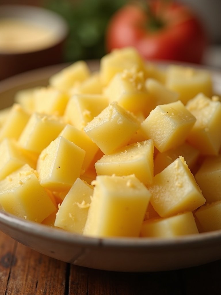 Best Potato salad close up