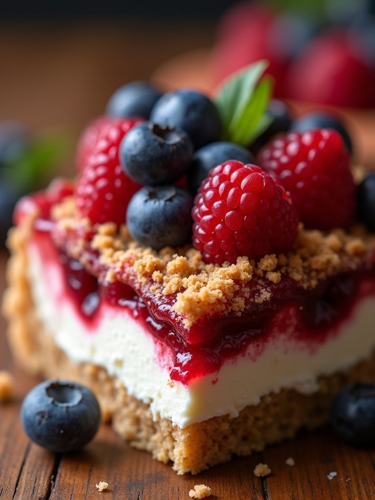 Best Red white and blue desserts close up