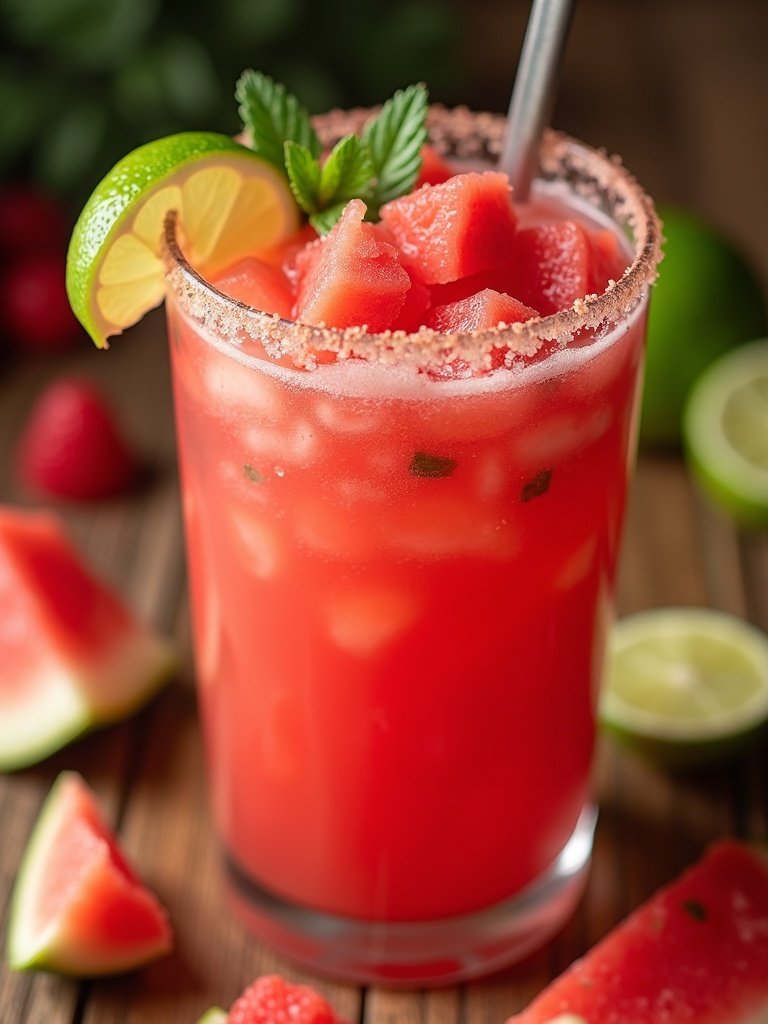 Family Watermelon recipes close-up detail