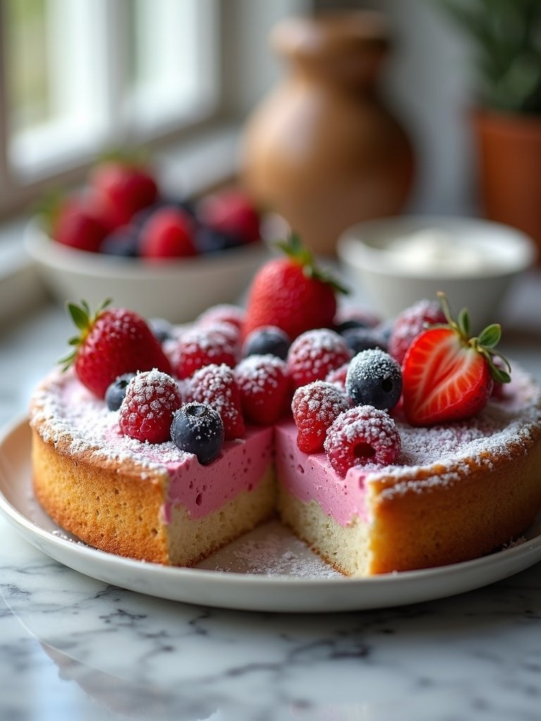 Homemade Red white and blue desserts
