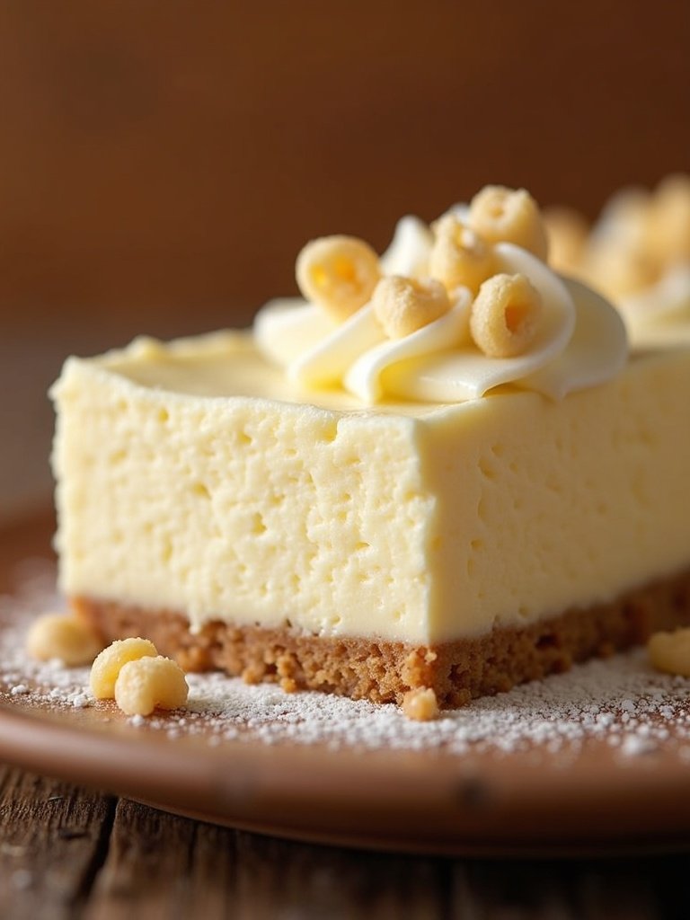Low Carb No bake cheesecakes close-up detail