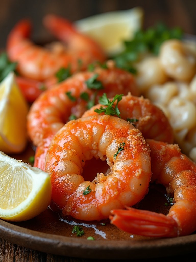 Perfect Seafood boil close up