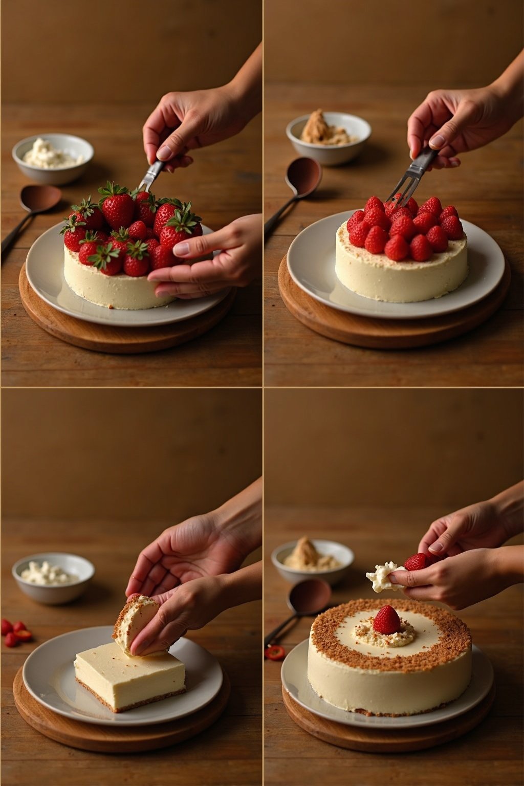 Quick Ice cream cake preparation steps