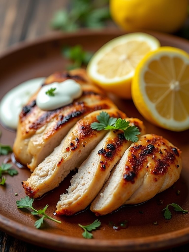 Quick Summer camping food close up