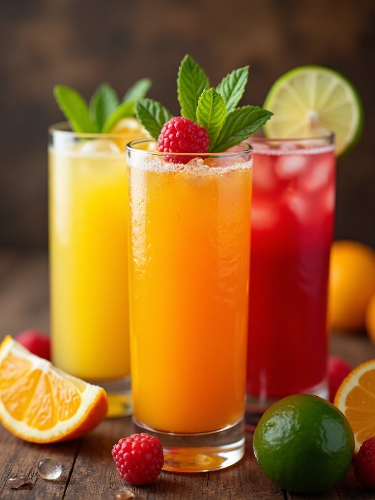 Quick Summer sangria close up