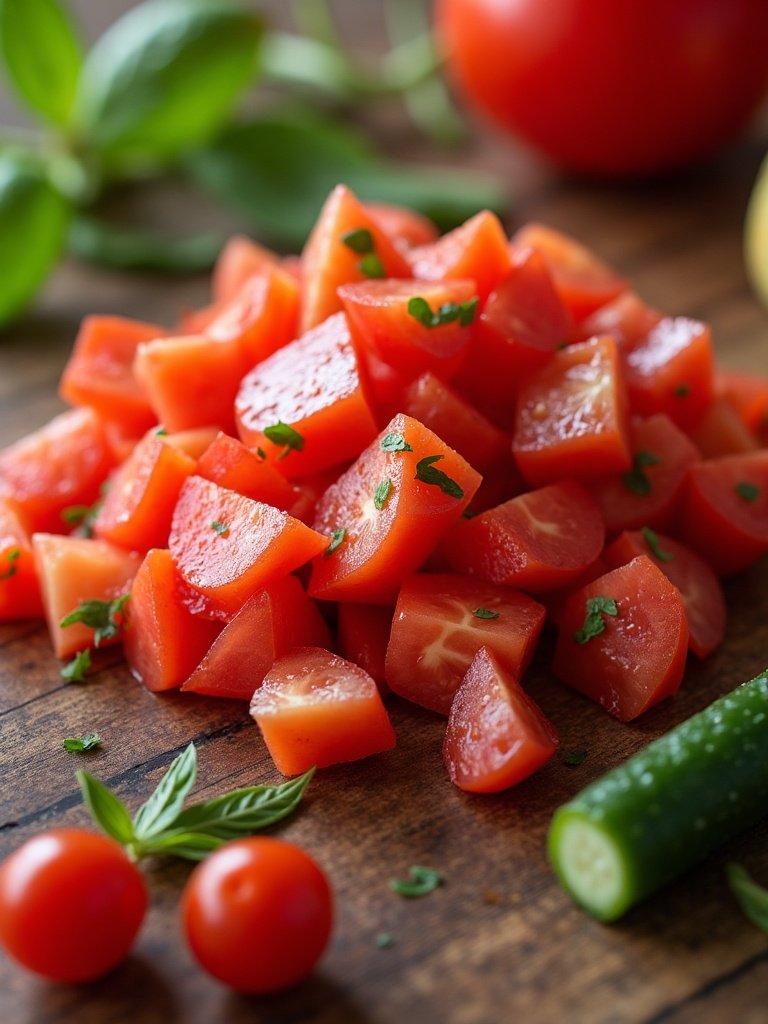 Vegan Gazpacho recipes close up