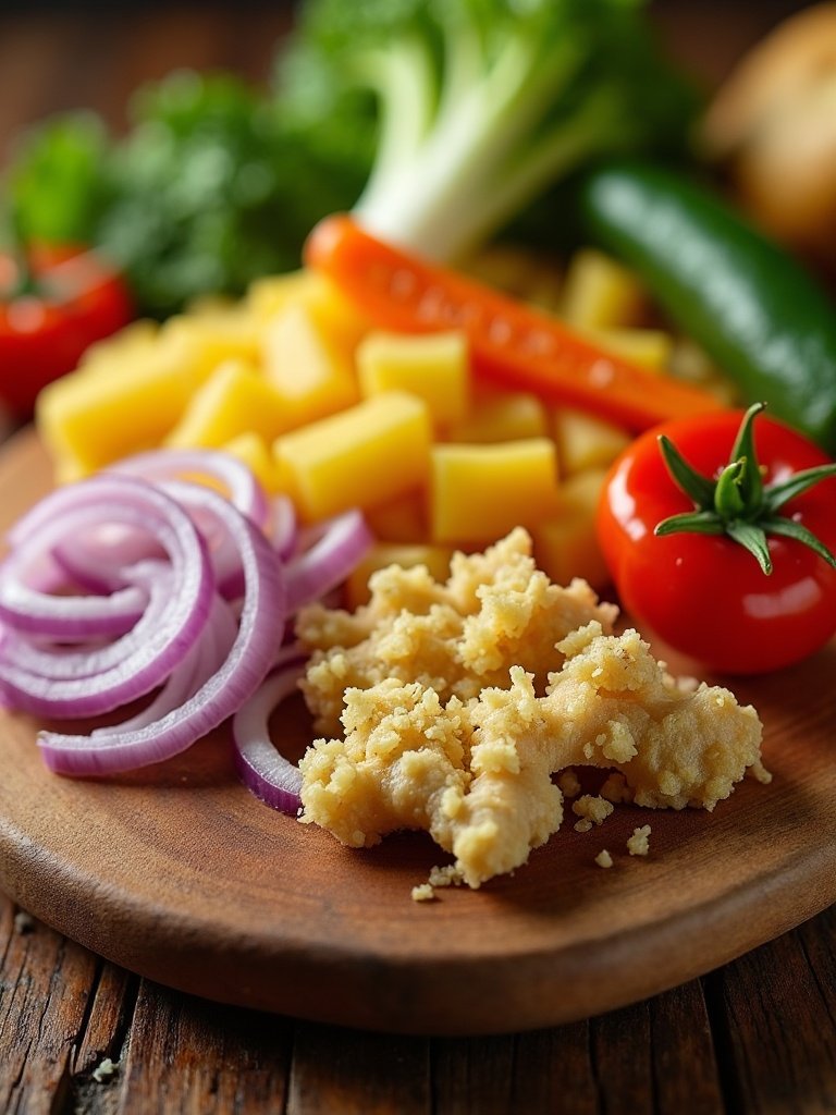 Healthy Vegetable stir fry close up