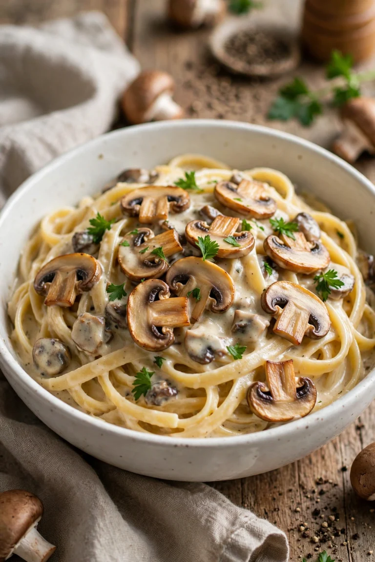 Indulge in Creamy Mushroom Pasta That's Ready in 45 Minutes