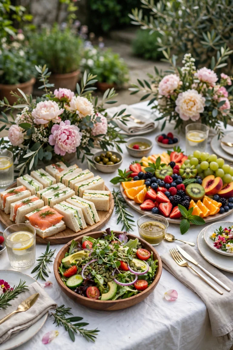 A Healthy Garden Party Menu