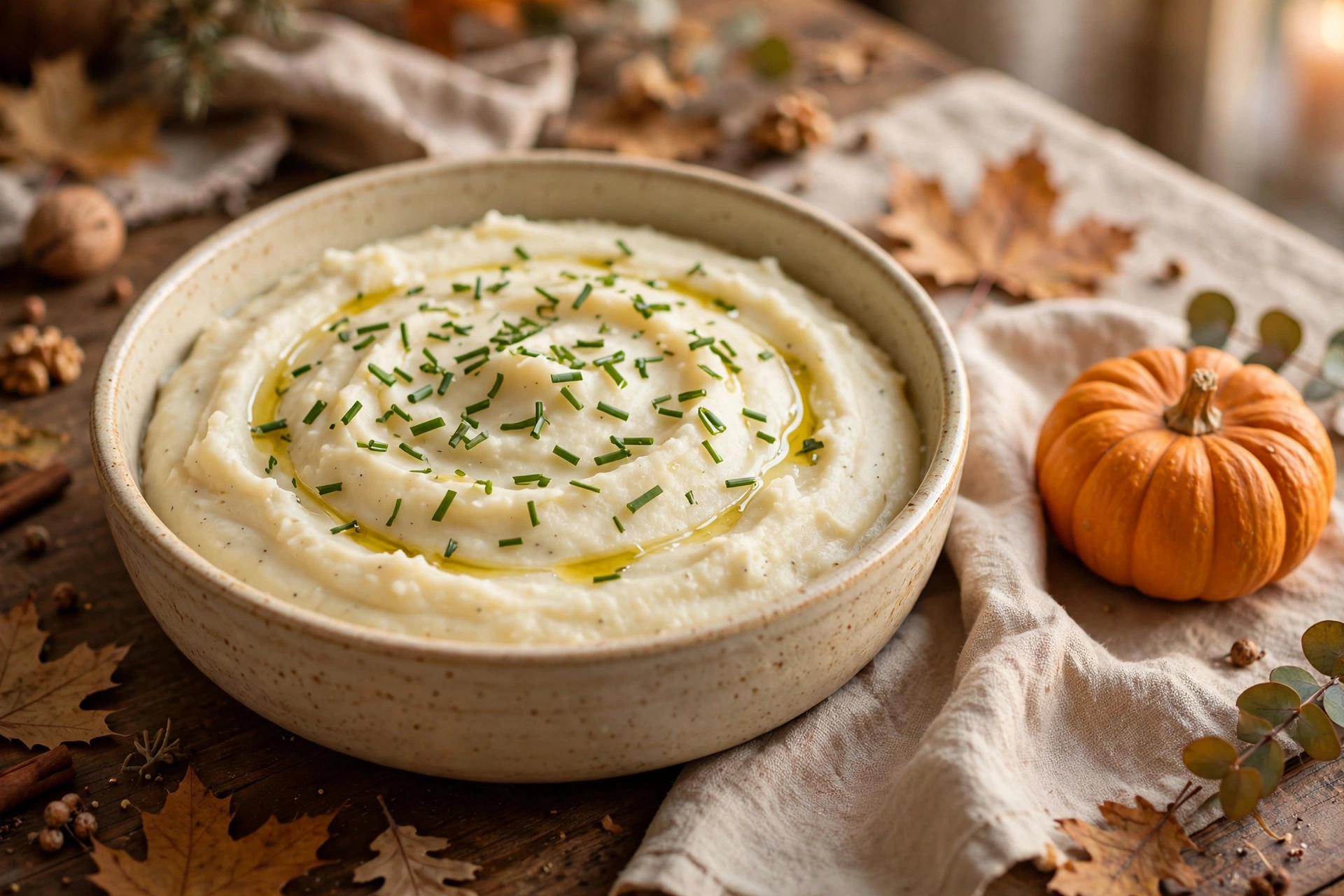 Healthy Cauliflower Mash, Silky and Garlicky